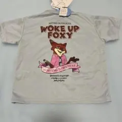 【新品】ズートピア ニック 半袖Tシャツ 110cm サックス　接触冷感のサムネイル