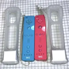 【動作良好 綺麗】 Wiiリモコン モーションプラス ピンク ブルー セット
