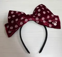 【レア商品】ディズニー カチューシャ ベロアリボン