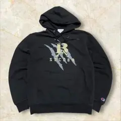 I*o様 Champion サッカーチーム スウェットパーカー USメンズ ブラ