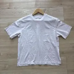 う*さ様 【極美品】UNIQLO エアリズムコットンTシャツ　くすみピンク　Lサ