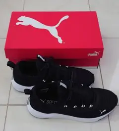 PUMA SOFTRIDE 、SOFTFOAM、ブラック スニーカー 23.5