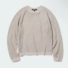ユニクロ UNIQLO 3Dメッシュクルーネックセーター メッシュ