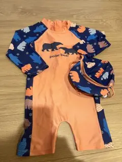 キッズ★水着 110cm 帽子付き