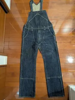 アイアンハート 21oz セルビッチダブルニーオーバーオール 32インチ