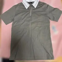 COMME CA ISM M オリーブグリーン 半袖ポロシャツ