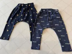 ネイビー動物柄 子供服 パンツ キッズ ベビー服 ベビー ボトムス 長ズボン
