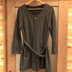 グレー ジップアップジャケット 長袖