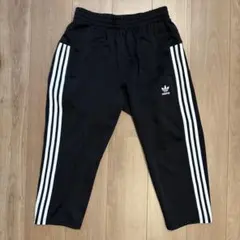 adidas 七分丈 ブラックジャージパンツ M