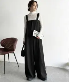 24SS✨NOBLE サスペンダーオールインワン 36 裾上げあり 小柄な方向け 