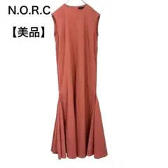 N.O.R.C ロングワンピース レディース 1 テラコッタ オレンジ