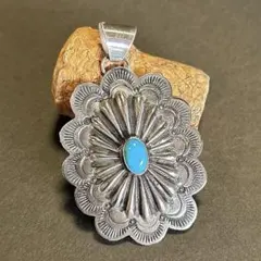 ナバホ　インディアンジュエリー　ターコイズ　ペンダント　トップ　navajo