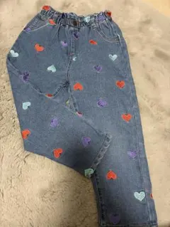 ミコリッド　ハート刺繍　デニム　100