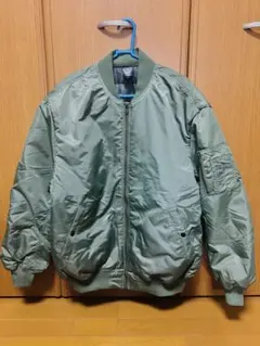 UNITED ATHLE MA-1ジャケット Lサイズ オリーブグリーン