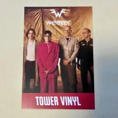 weezer タワーレコード特典 ポストカード　非売品 GOLD