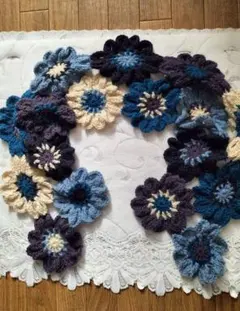 手編み毛糸マフラー