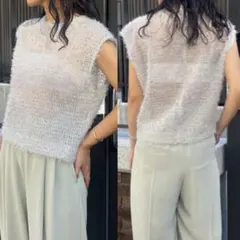 stunning lureスタニングルアーフェザーチュールトップスライトグレーM
