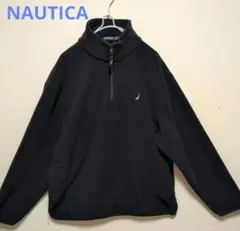 NAUTICA ブラック ハーフジップ スウェットXL