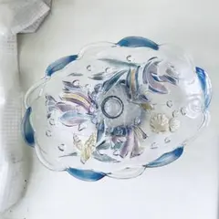 ＋ 新品未使用品 竹中悠記 花 菱形皿 青 ＋ - メルカリ