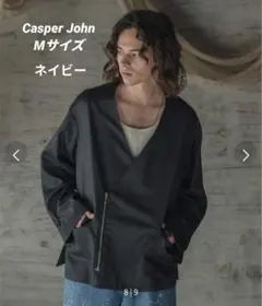Casper John セットアップカラーレスジップテーラードジャケットMサイズのサムネイル