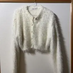 シャギー ニットカーディガン TINA：JOJUN