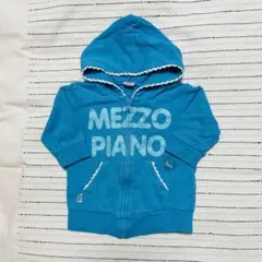 ❤️mezzo piano❤️ロゴzipパーカー　100cm