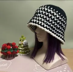 クラッシャーハット クロシェハット バケットハット ビーニー ハンドメイド