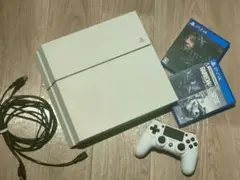 【美品】PS4本体＆コントローラー＆ソフト２本