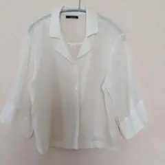 アベイル SUREVE /ワッシャー加工 五分袖シャツ(M)