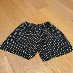 最終値下げ！ブランシェス　ショートパンツ　短パン　水玉　女の子　130　黒