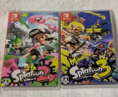 Switch スプラトゥーン2 、3ケースのみ2個セット(ソフトなし)