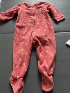 ユニクロ　ロンパース フリース　ミニー　80