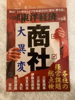 週刊東洋経済 11/22-29 大異変 商社