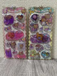 【残り1点】日焼けサンリオ　キラキラウォーターinシール 2枚セット