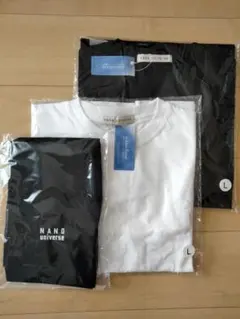 Lサイズ ナノユニバース 長袖Tシャツ2枚 トートバッグセット 株主優待 非売品