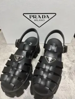 PRADA モノリス ラバー サンダル　25センチのサムネイル