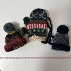 people tree オーナメント　ミトン　ニット帽　ミニチュアぬいぐるみ