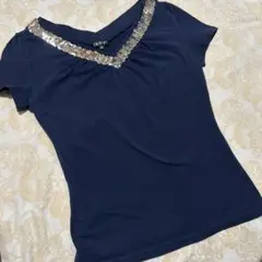 INDIVI ネイビーカットソーのサムネイル