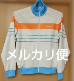 adidas トラックジャケット ホワイト オレンジ