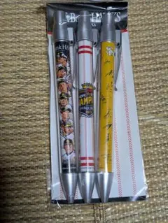 【新品試し書き済み】福岡ソフトバンクホークス　ボールペン３本セット