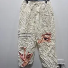 アートプリント ボトムス パンツ プリントパンツ 韓国 デザインパンツ デザイン