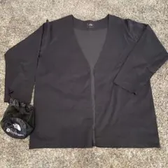 THE NORTH FACE ブラックカーディガン L 収納袋付き
