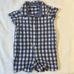GAP チェック柄ロンパース 6-12ヶ月