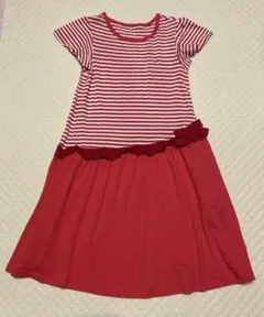 A2052 組曲 ボーダーワンピース 140cm