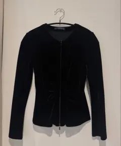 未使用級 FOXEY NY フォクシー リボン テーラードジャケット 黒 42