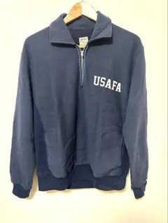 Champion USAF ハーフジップ スウェット ネイビー - メルカリ