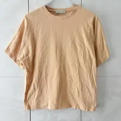 ebure(エブール) 半袖カットソー レディース美品  - ベージュ クルーネック/Ron Herman レディース ebure x RonHerman ベージュ 半袖Tシャツ Mサイズ - メルカリ