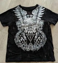GUESS kids イーグルプリント Tシャツ ブラック 4のサムネイル