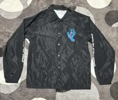 SANTA CRUZ ブラック ナイロン コーチジャケット L