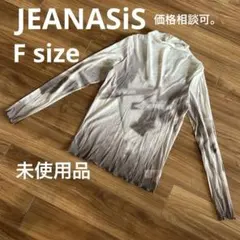 JEANASSIS トップス　シースルー　シアートップス　タイダイ　風景画